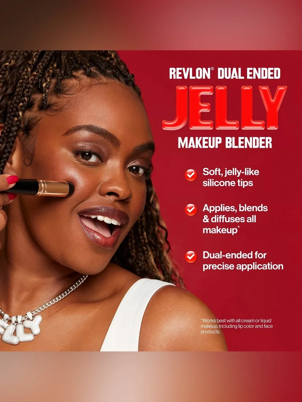 REVLON Dual Ended Jelly Makeup Blender, NEW